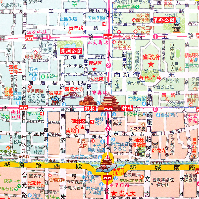 西安市區(qū)最新地圖